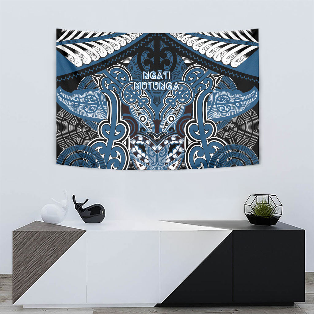 Aotearoa Iwi Ngati Mutunga Tapestry Maori Kowhaiwhai Pattern