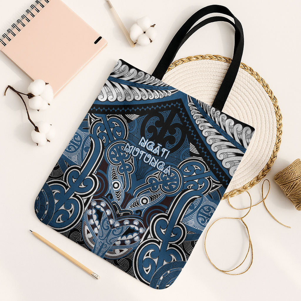 Aotearoa Iwi Ngati Mutunga Tote Bag Maori Kowhaiwhai Pattern
