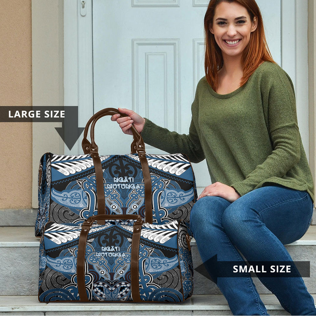 Aotearoa Iwi Ngati Mutunga Travel Bag Maori Kowhaiwhai Pattern