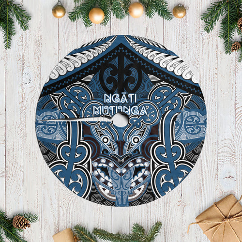 Aotearoa Iwi Ngati Mutunga Tree Skirt Maori Kowhaiwhai Pattern