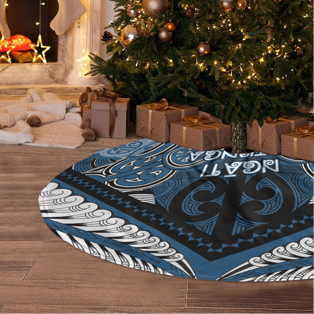 Aotearoa Iwi Ngati Mutunga Tree Skirt Maori Kowhaiwhai Pattern