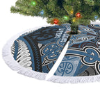 Aotearoa Iwi Ngati Mutunga Tree Skirt Maori Kowhaiwhai Pattern