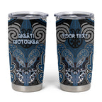 Aotearoa Iwi Ngati Mutunga Personalised Tumbler Cup Maori Kowhaiwhai Pattern