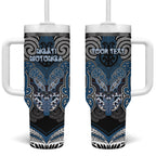 Aotearoa Iwi Ngati Mutunga Personalised Tumbler With Handle Maori Kowhaiwhai Pattern