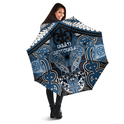 Aotearoa Iwi Ngati Mutunga Umbrella Maori Kowhaiwhai Pattern