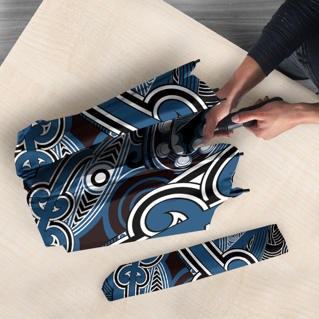 Aotearoa Iwi Ngati Mutunga Umbrella Maori Kowhaiwhai Pattern