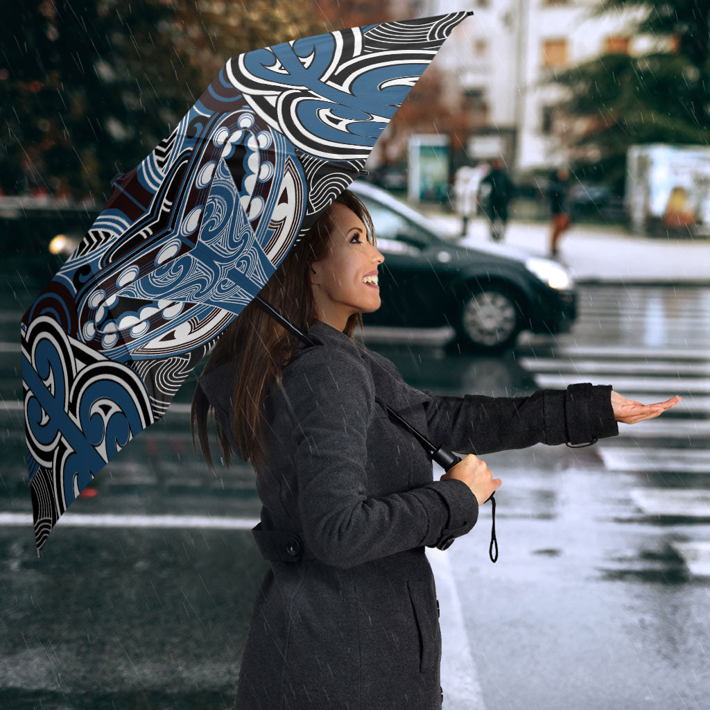 Aotearoa Iwi Ngati Mutunga Umbrella Maori Kowhaiwhai Pattern