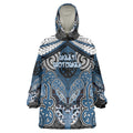 Aotearoa Iwi Ngati Mutunga Personalised Wearable Blanket Hoodie Maori Kowhaiwhai Pattern