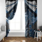 Aotearoa Iwi Ngati Mutunga Window Curtain Maori Kowhaiwhai Pattern