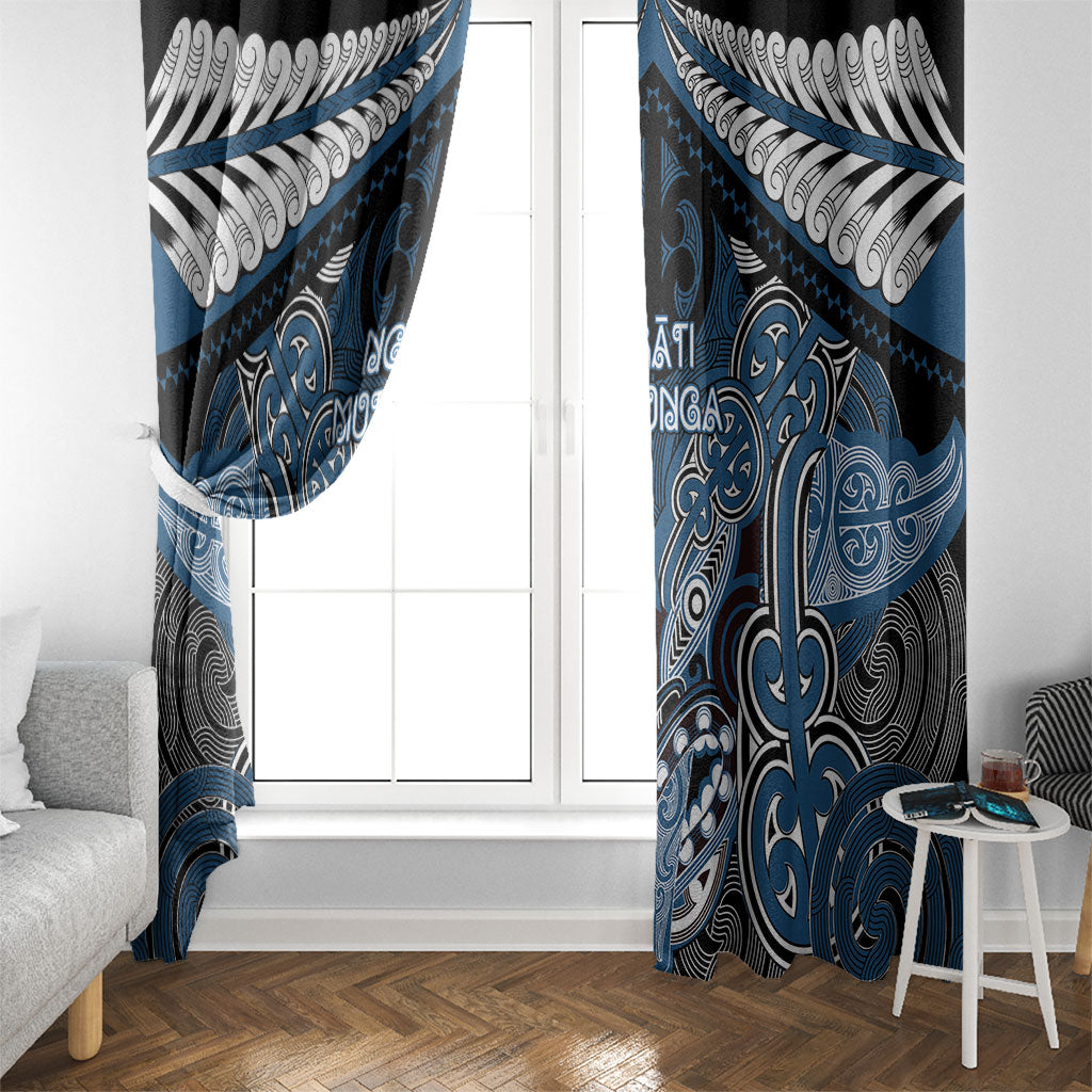 Aotearoa Iwi Ngati Mutunga Window Curtain Maori Kowhaiwhai Pattern