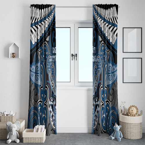 Aotearoa Iwi Ngati Mutunga Window Curtain Maori Kowhaiwhai Pattern
