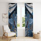 Aotearoa Iwi Ngati Mutunga Window Curtain Maori Kowhaiwhai Pattern