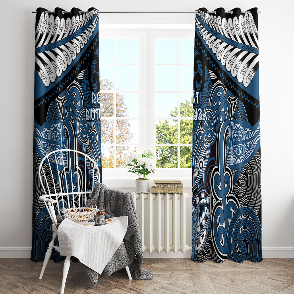 Aotearoa Iwi Ngati Mutunga Window Curtain Maori Kowhaiwhai Pattern