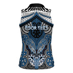 Aotearoa Iwi Ngati Mutunga Personalised Women Sleeveless Polo Shirt Maori Kowhaiwhai Pattern