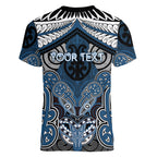 Aotearoa Iwi Ngati Mutunga Personalised Women V-Neck T-Shirt Maori Kowhaiwhai Pattern