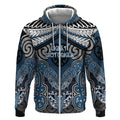 Aotearoa Iwi Ngati Mutunga Personalised Zip Hoodie Maori Kowhaiwhai Pattern