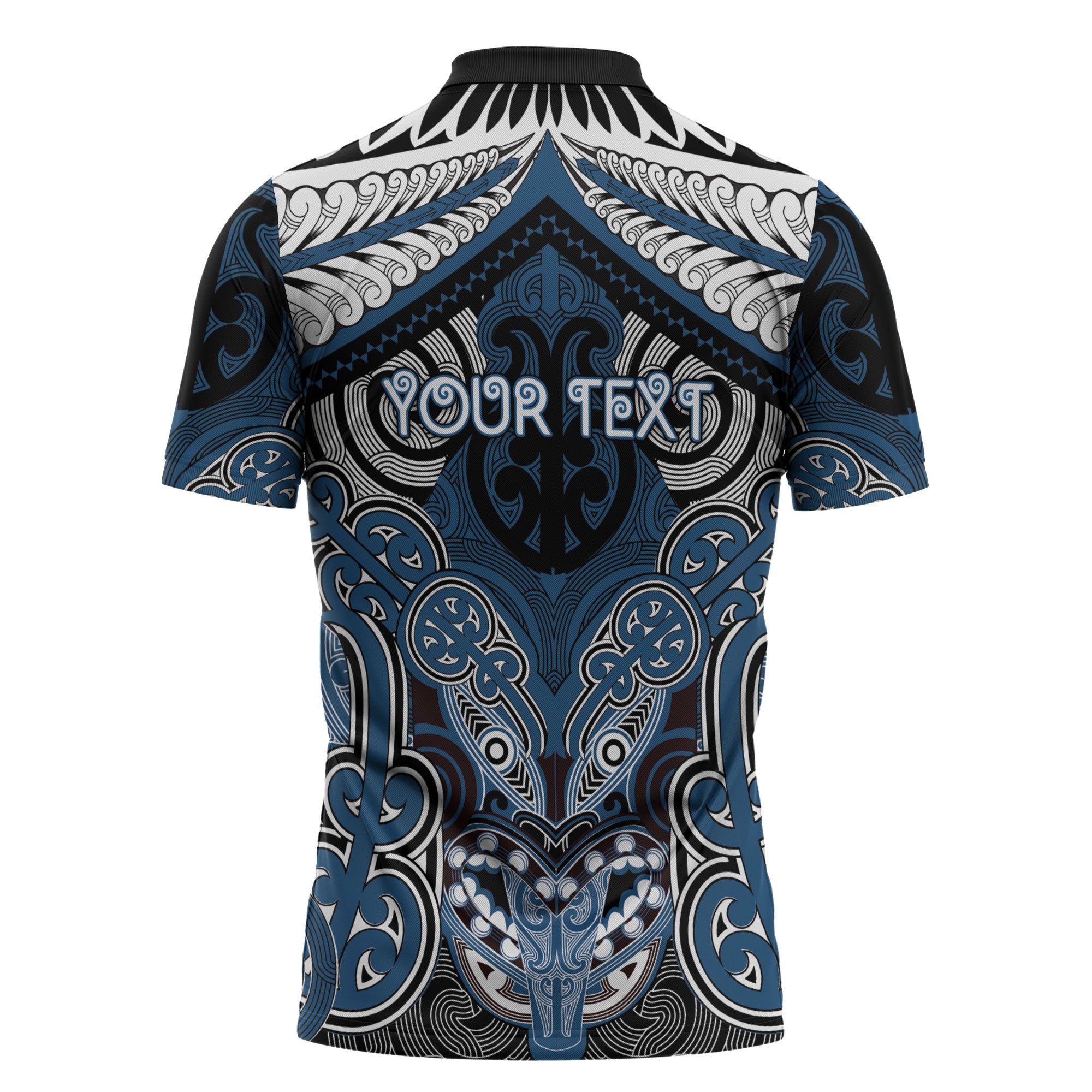 Aotearoa Iwi Ngati Mutunga Personalised Zipper Polo Shirt Maori Kowhaiwhai Pattern