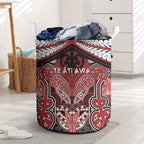 Aotearoa Iwi Te Ati Awa Laundry Basket Maori Kowhaiwhai Pattern
