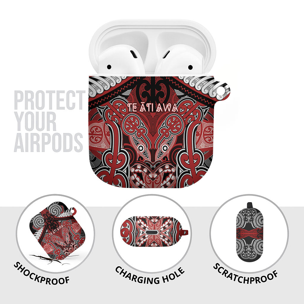 Aotearoa Iwi Te Ati Awa AirPods Case Maori Kowhaiwhai Pattern