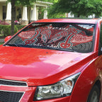 Aotearoa Iwi Te Ati Awa Auto Sun Shade Maori Kowhaiwhai Pattern