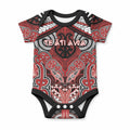 Aotearoa Iwi Te Ati Awa Personalised Baby Onesie Maori Kowhaiwhai Pattern