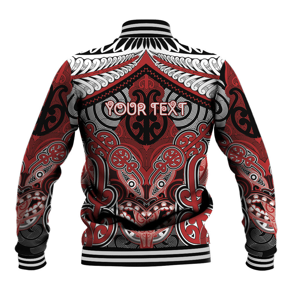 Aotearoa Iwi Te Ati Awa Personalised Baseball Jacket Maori Kowhaiwhai Pattern