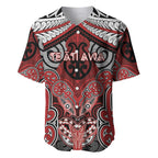 Aotearoa Iwi Te Ati Awa Personalised Baseball Jersey Maori Kowhaiwhai Pattern