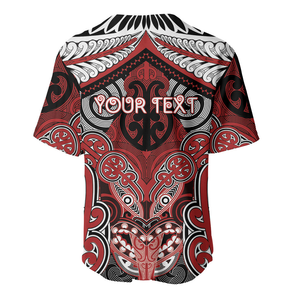 Aotearoa Iwi Te Ati Awa Personalised Baseball Jersey Maori Kowhaiwhai Pattern