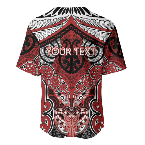 Aotearoa Iwi Te Ati Awa Personalised Baseball Jersey Maori Kowhaiwhai Pattern