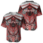 Aotearoa Iwi Te Ati Awa Personalised Baseball Jersey Maori Kowhaiwhai Pattern