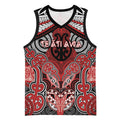 Aotearoa Iwi Te Ati Awa Personalised Basketball Jersey Maori Kowhaiwhai Pattern