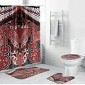 Aotearoa Iwi Te Ati Awa Bathroom Set Maori Kowhaiwhai Pattern