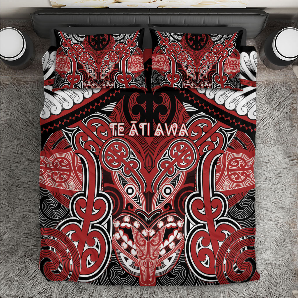 Aotearoa Iwi Te Ati Awa Bedding Set Maori Kowhaiwhai Pattern