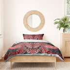 Aotearoa Iwi Te Ati Awa Bedding Set Maori Kowhaiwhai Pattern