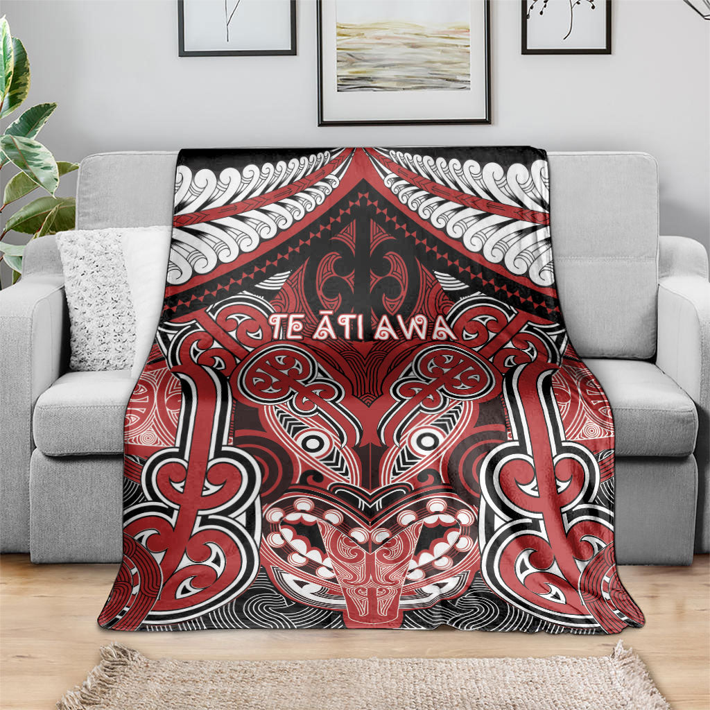 Aotearoa Iwi Te Ati Awa Blanket Maori Kowhaiwhai Pattern