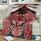 Aotearoa Iwi Te Ati Awa Blanket Maori Kowhaiwhai Pattern