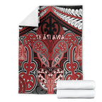 Aotearoa Iwi Te Ati Awa Blanket Maori Kowhaiwhai Pattern