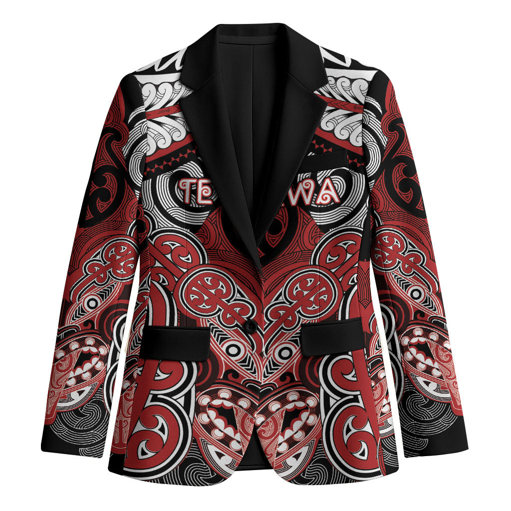 Aotearoa Iwi Te Ati Awa Personalised Blazer Maori Kowhaiwhai Pattern