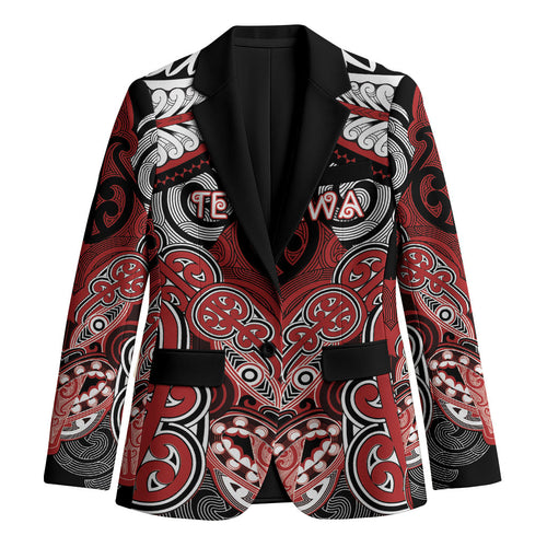 Aotearoa Iwi Te Ati Awa Personalised Blazer Maori Kowhaiwhai Pattern