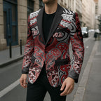 Aotearoa Iwi Te Ati Awa Personalised Blazer Maori Kowhaiwhai Pattern