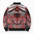 Aotearoa Iwi Te Ati Awa Personalised Bomber Puffer Jacket Maori Kowhaiwhai Pattern