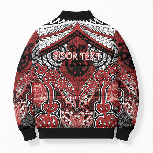 Aotearoa Iwi Te Ati Awa Personalised Bomber Puffer Jacket Maori Kowhaiwhai Pattern