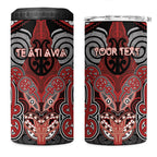 Aotearoa Iwi Te Ati Awa Personalised 4 in 1 Can Cooler Tumbler Maori Kowhaiwhai Pattern