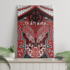 Aotearoa Iwi Te Ati Awa Canvas Wall Art Maori Kowhaiwhai Pattern