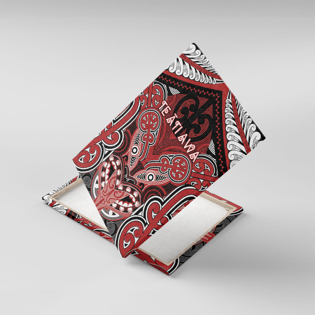 Aotearoa Iwi Te Ati Awa Canvas Wall Art Maori Kowhaiwhai Pattern
