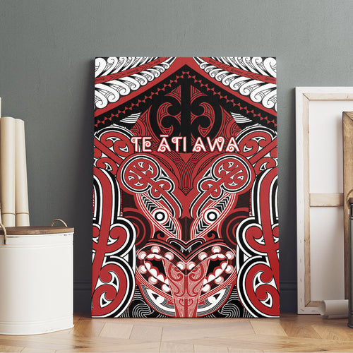 Aotearoa Iwi Te Ati Awa Canvas Wall Art Maori Kowhaiwhai Pattern