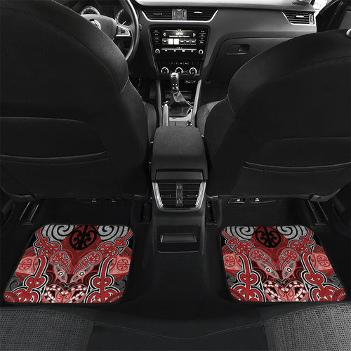Aotearoa Iwi Te Ati Awa Personalised Car Mats Maori Kowhaiwhai Pattern