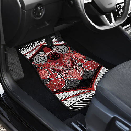 Aotearoa Iwi Te Ati Awa Personalised Car Mats Maori Kowhaiwhai Pattern
