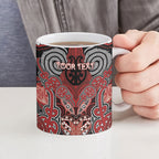Aotearoa Iwi Te Ati Awa Personalised Ceramic Mug Maori Kowhaiwhai Pattern