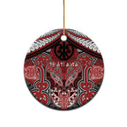Aotearoa Iwi Te Ati Awa Personalised Ceramic Ornament Maori Kowhaiwhai Pattern